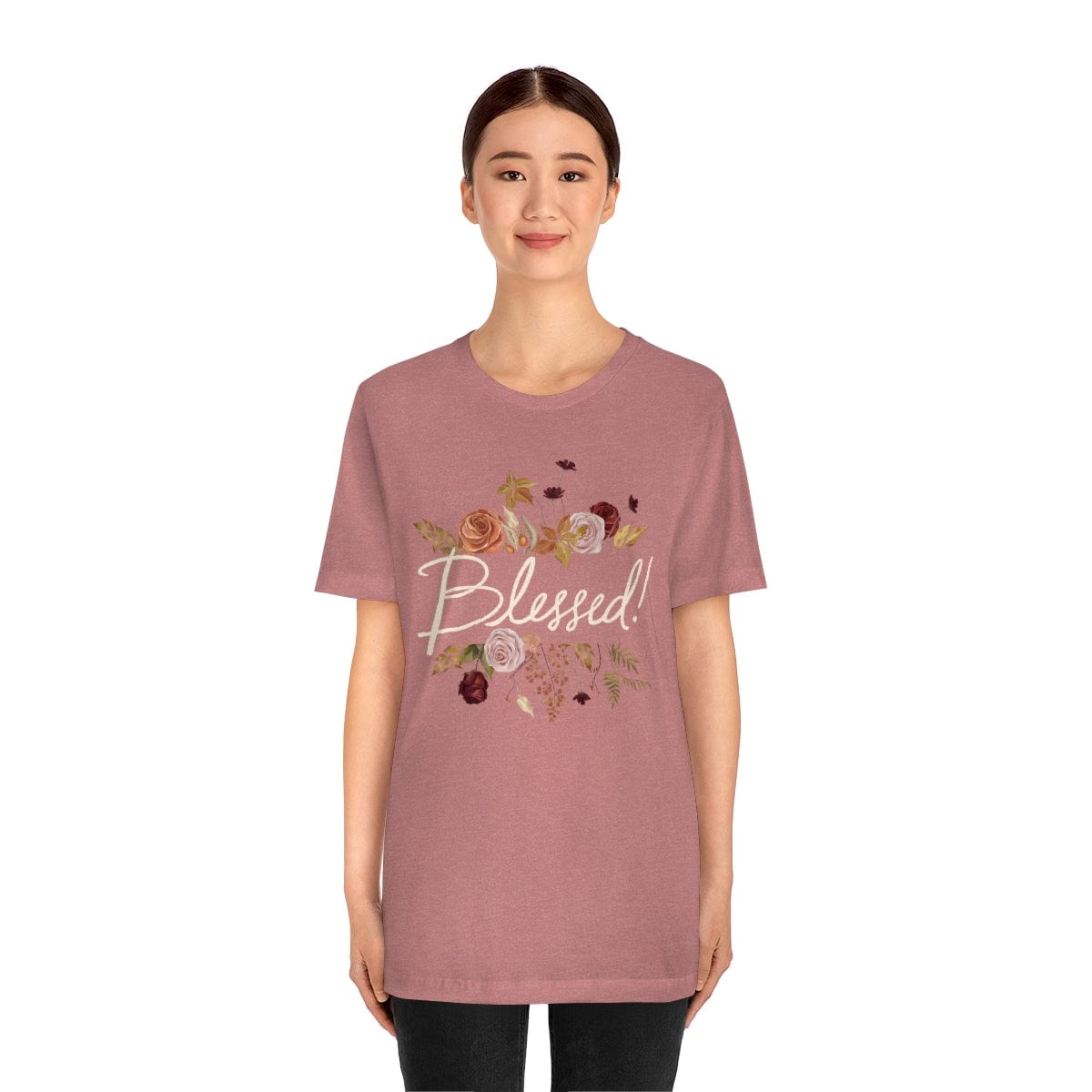 Printify Women's Clothing Blessed Autumn Fall Tshirt - 7 Colors- S-3XL
