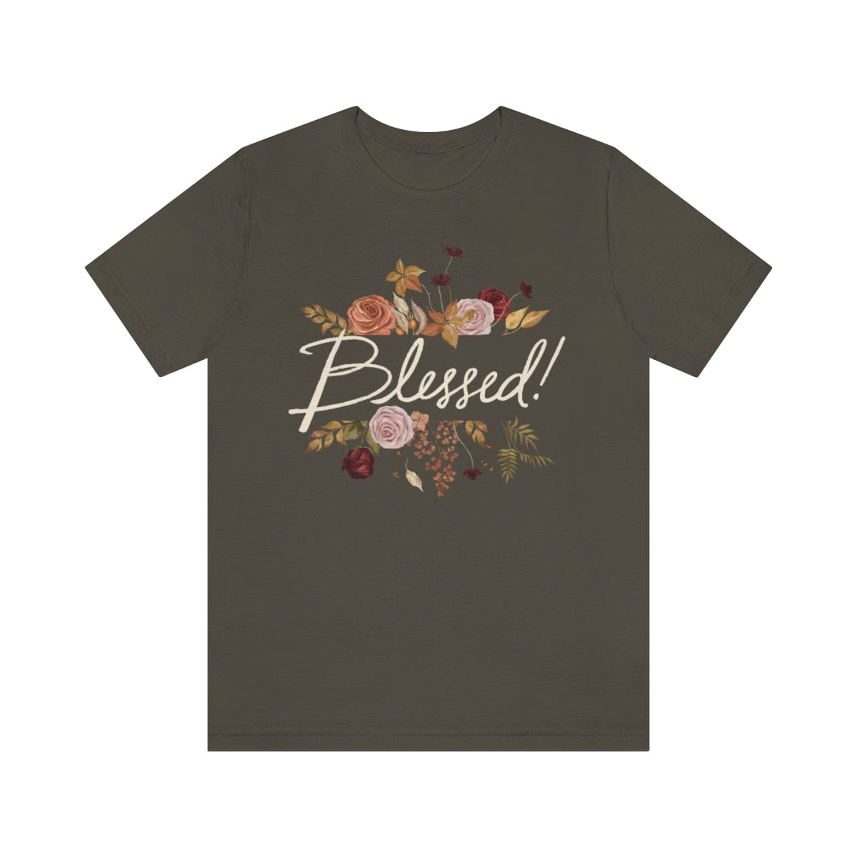 Printify Women's Clothing Army / S Blessed Autumn Fall Tshirt - 7 Colors- S-3XL
