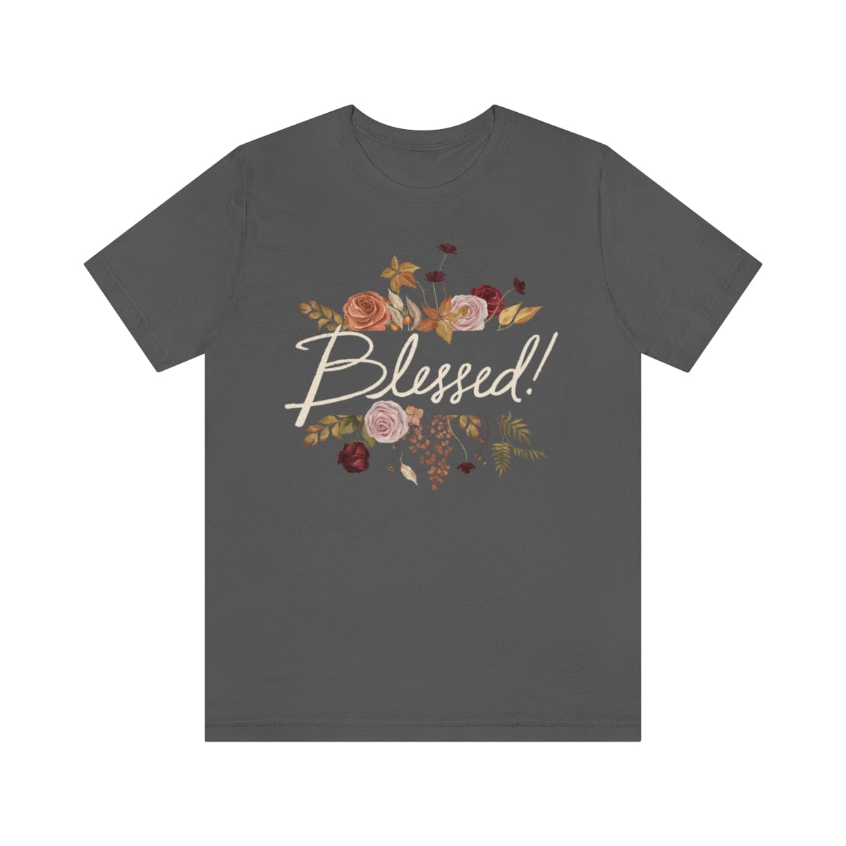 Printify Women's Clothing Asphalt / S Blessed Autumn Fall Tshirt - 7 Colors- S-3XL