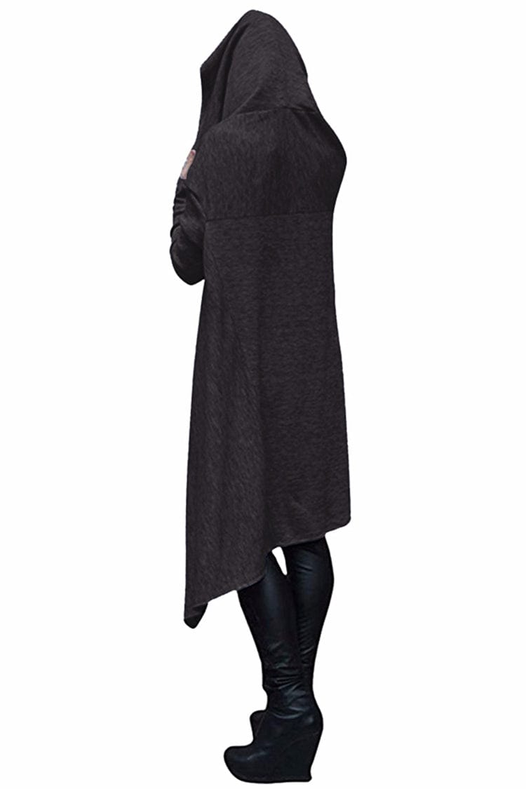 Spruced Roost Women's Clothing Faith Long Asymmetrical Hem Hoodie with Center Pocket - S-5XL - 4 Colors