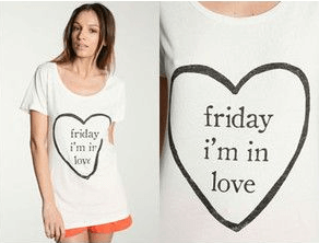 Spruced Roost Women's Clothing Friday I'm in Love T-Shirt -S-3XL- 3 Colors
