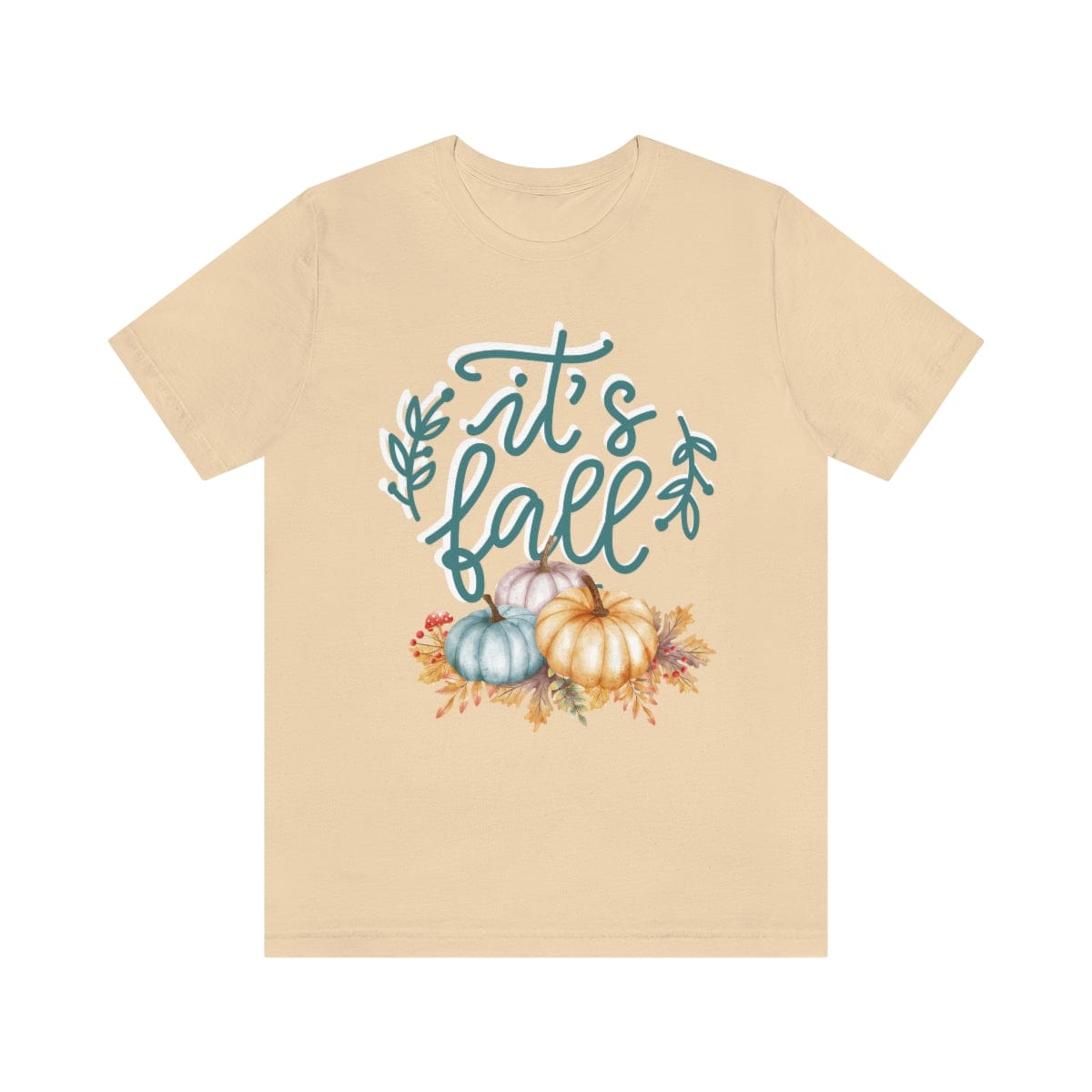 Printify Women's Clothing Soft Cream / S It's Fall Y'all Autumn Women's Tshirt- 7 Colors- S-3XL