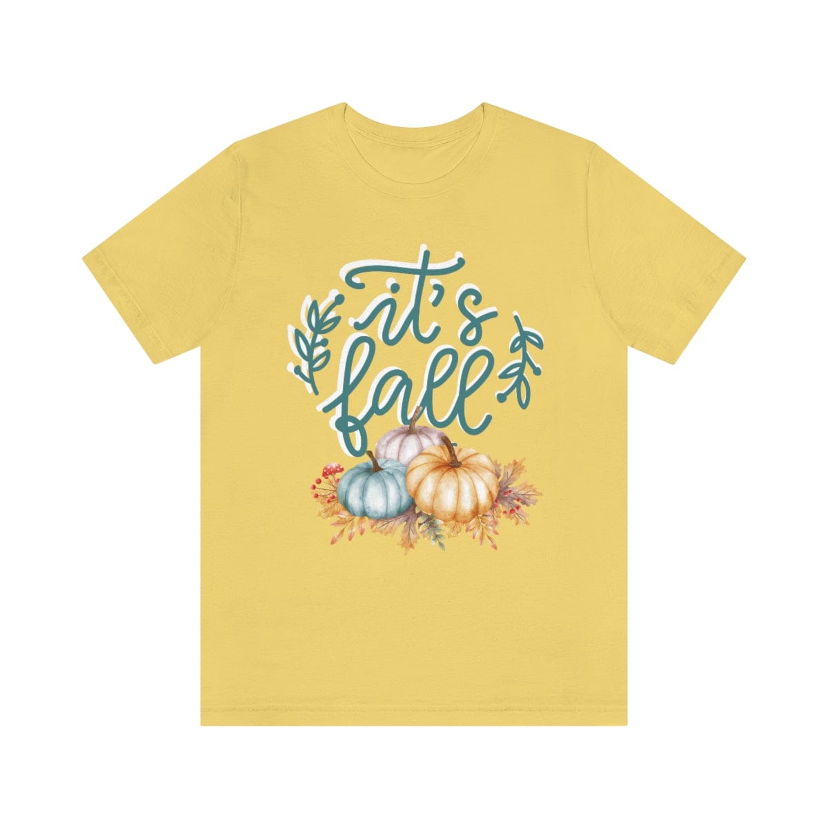 Printify Women's Clothing Yellow / S It's Fall Y'all Autumn Women's Tshirt- 7 Colors- S-3XL
