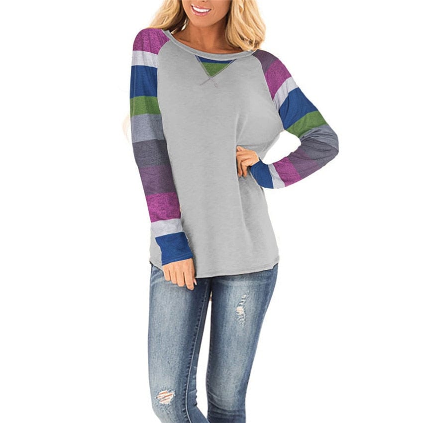 Lusofie Official Store Women's Clothing Raglan Long sleeved Tops - S-2XL - 4 Colors