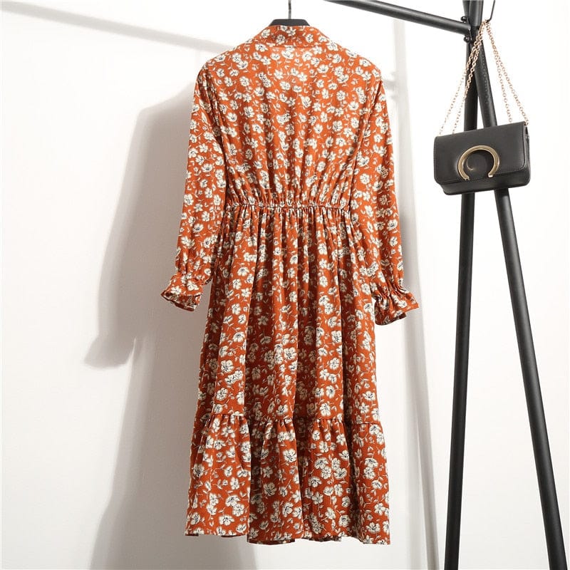 Spruced Roost Women's Clothing Savannah Chiffon Floral Dress - 10 Colors/prints - S-XL