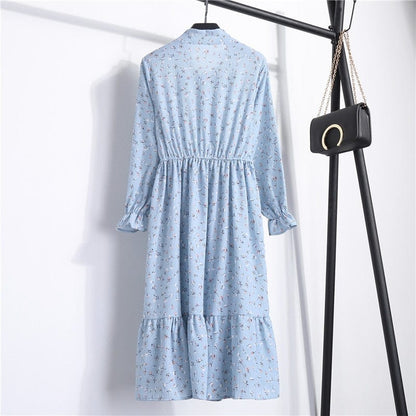 Spruced Roost Women's Clothing Savannah Chiffon Floral Dress - 10 Colors/prints - S-XL