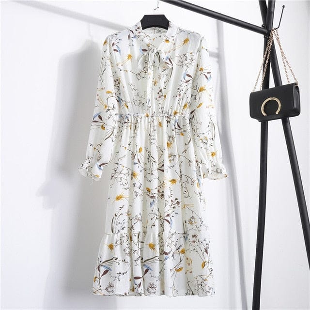 Spruced Roost Women's Clothing No.9 / L Savannah Chiffon Floral Dress - 10 Colors/prints - S-XL