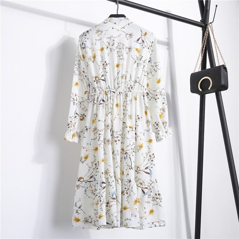 Spruced Roost Women's Clothing Savannah Chiffon Floral Dress - 10 Colors/prints - S-XL