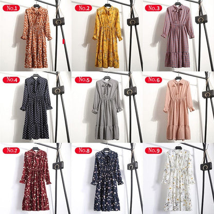 Spruced Roost Women's Clothing Savannah Chiffon Floral Dress - 10 Colors/prints - S-XL