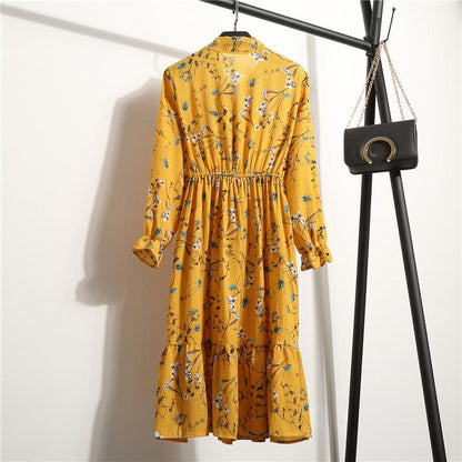 Spruced Roost Women's Clothing Savannah Chiffon Floral Dress - 10 Colors/prints - S-XL