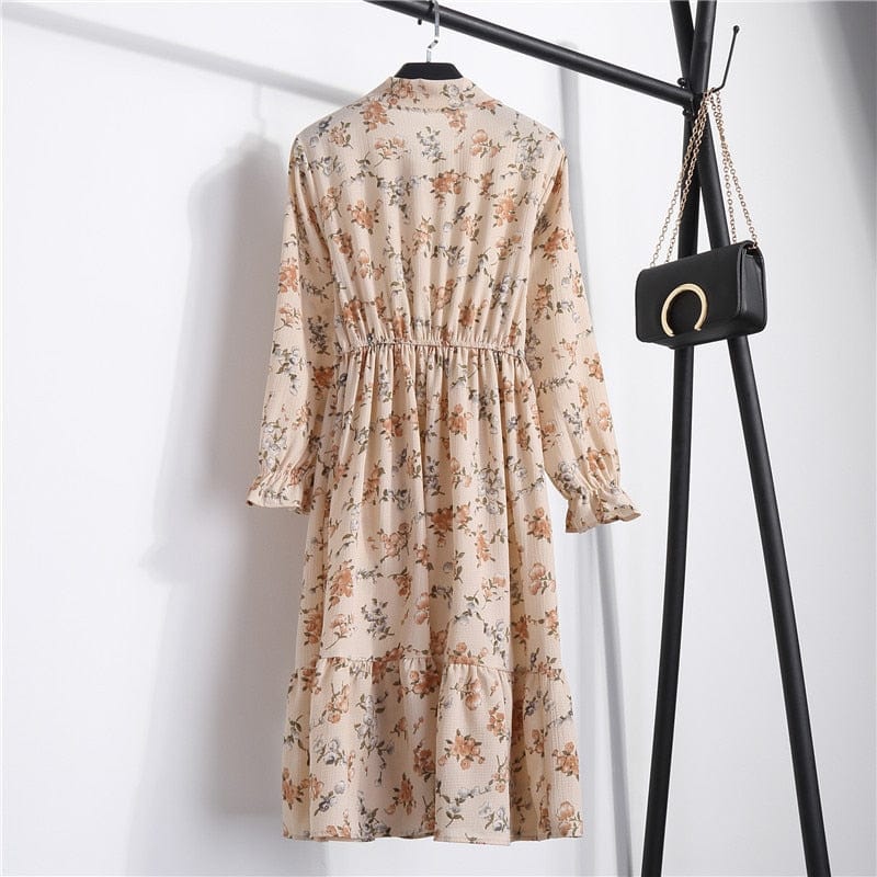 Spruced Roost Women's Clothing Savannah Chiffon Floral Dress - 10 Colors/prints - S-XL