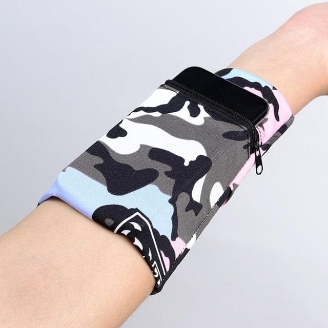 eGizmo Store Women's Clothing Black white Sport Storage Wrist Wallet - 4 Colors
