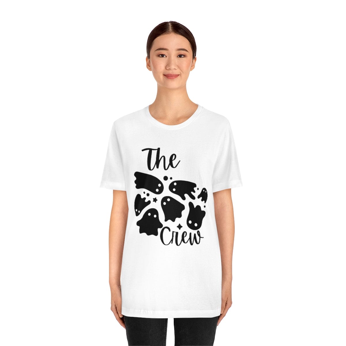 Printify Women's Clothing The Boo Crew T-Shirt, Ultra Soft Halloween T Shirt -5 Colors - S-3XL