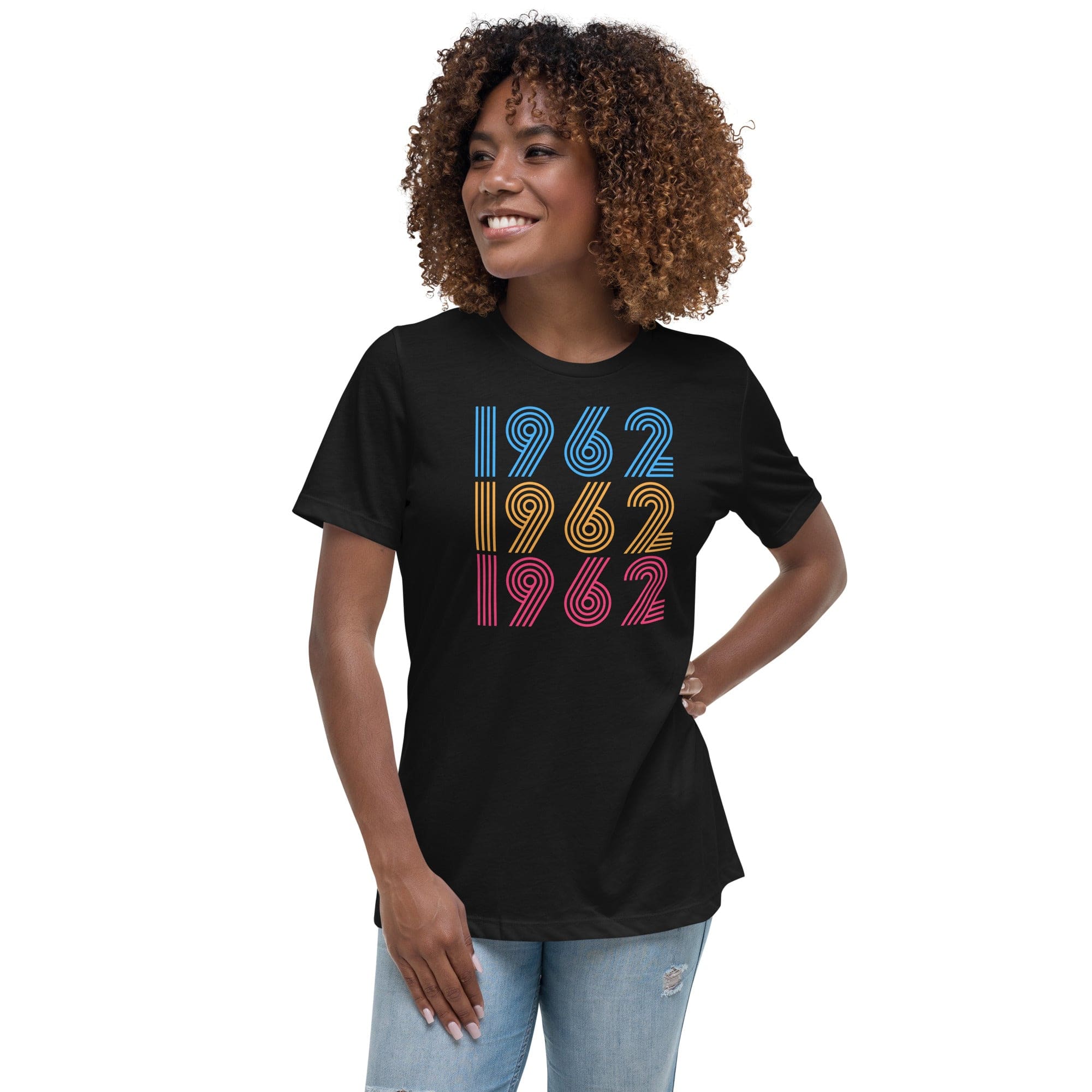 Spruced Roost Women's Clothing Black / S Vintage 1962 60th Birthday - Celebrate - Happy Birthday -  S-3X