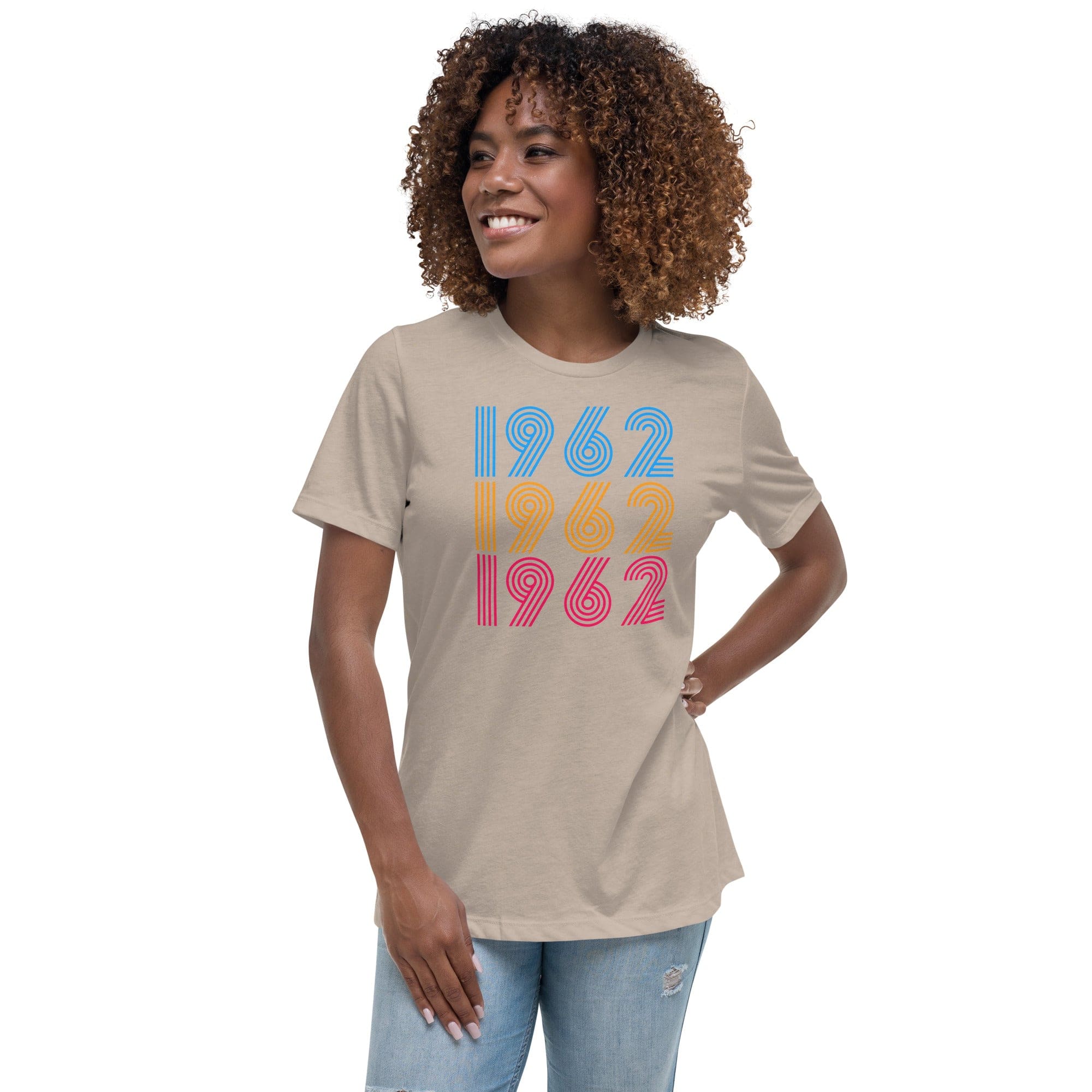 Spruced Roost Women's Clothing Heather Stone / S Vintage 1962 60th Birthday - Celebrate - Happy Birthday -  S-3X