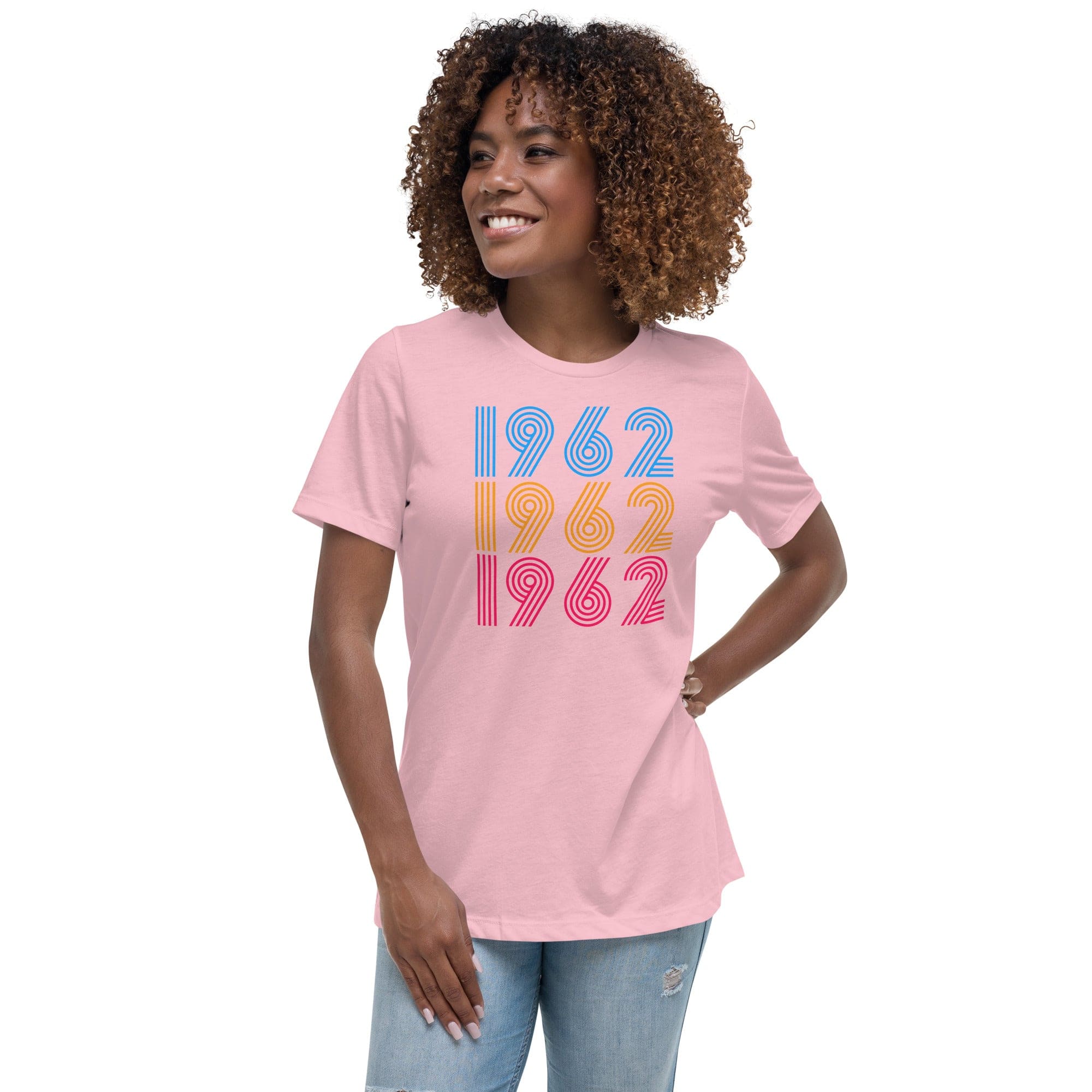 Spruced Roost Women's Clothing Pink / S Vintage 1962 60th Birthday - Celebrate - Happy Birthday -  S-3X