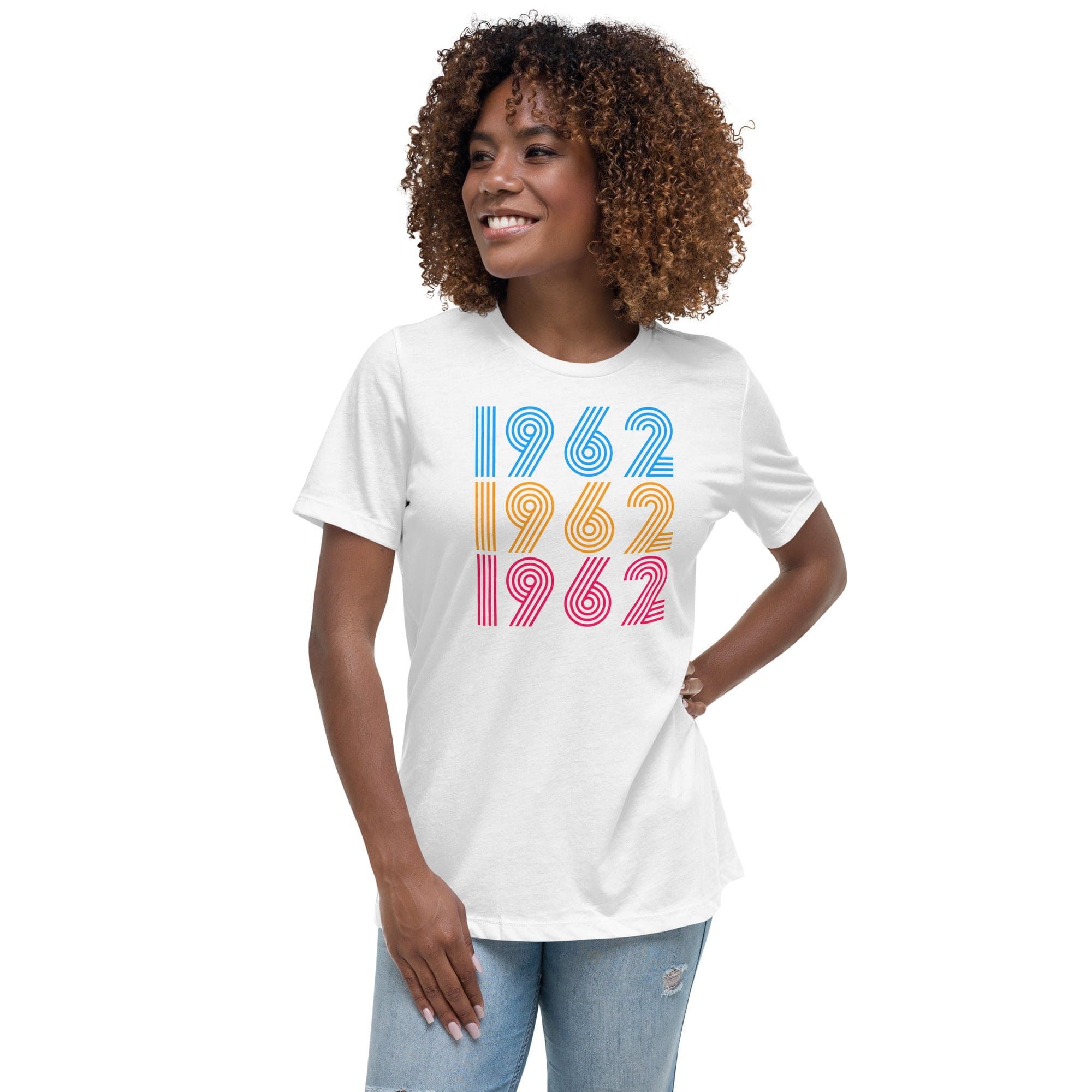 Spruced Roost Women's Clothing White / S Vintage 1962 60th Birthday - Celebrate - Happy Birthday -  S-3X