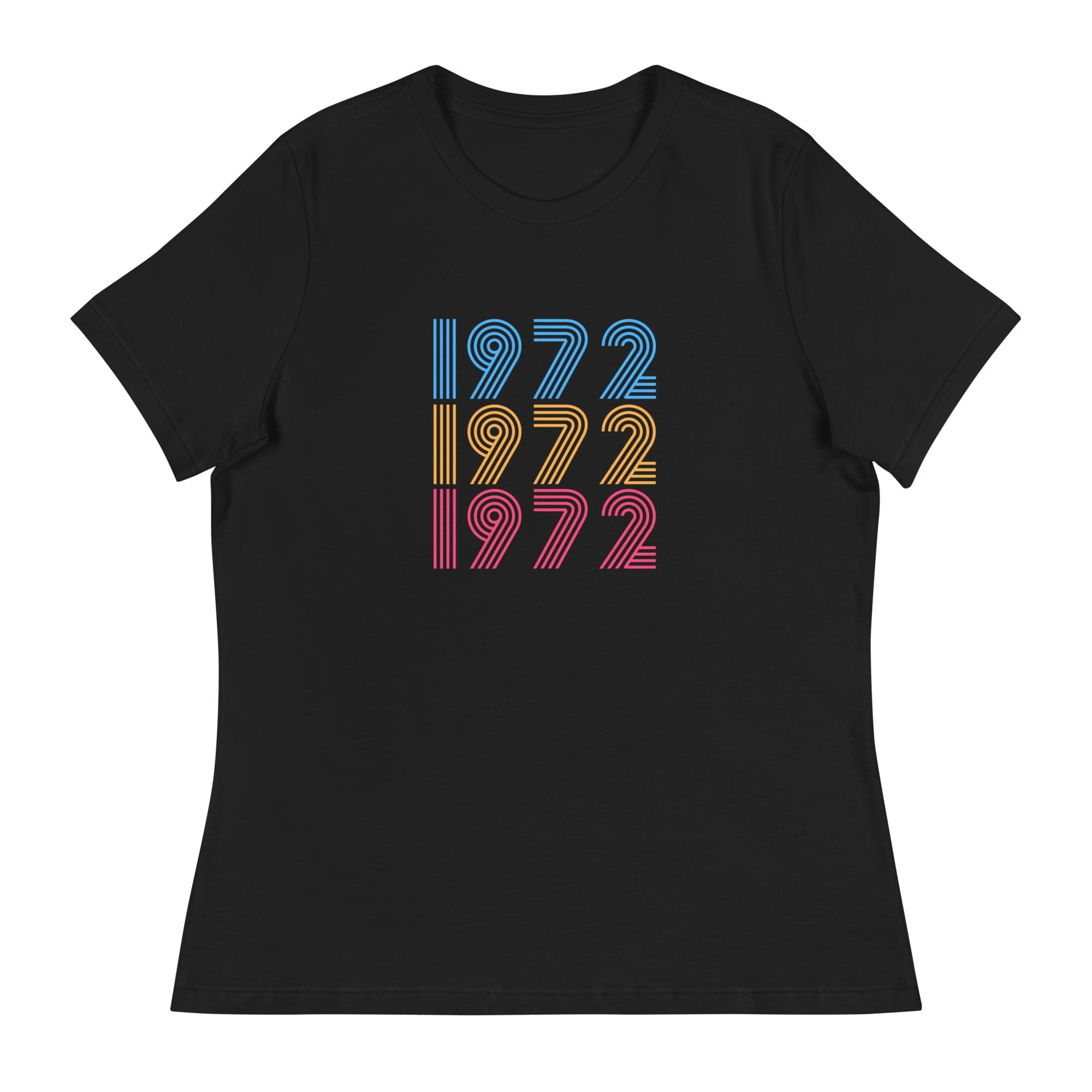 Spruced Roost Women's Clothing Black / S Vintage 1972 50th Birthday Shirt - Celebrate - Happy Birthday -  S-3X