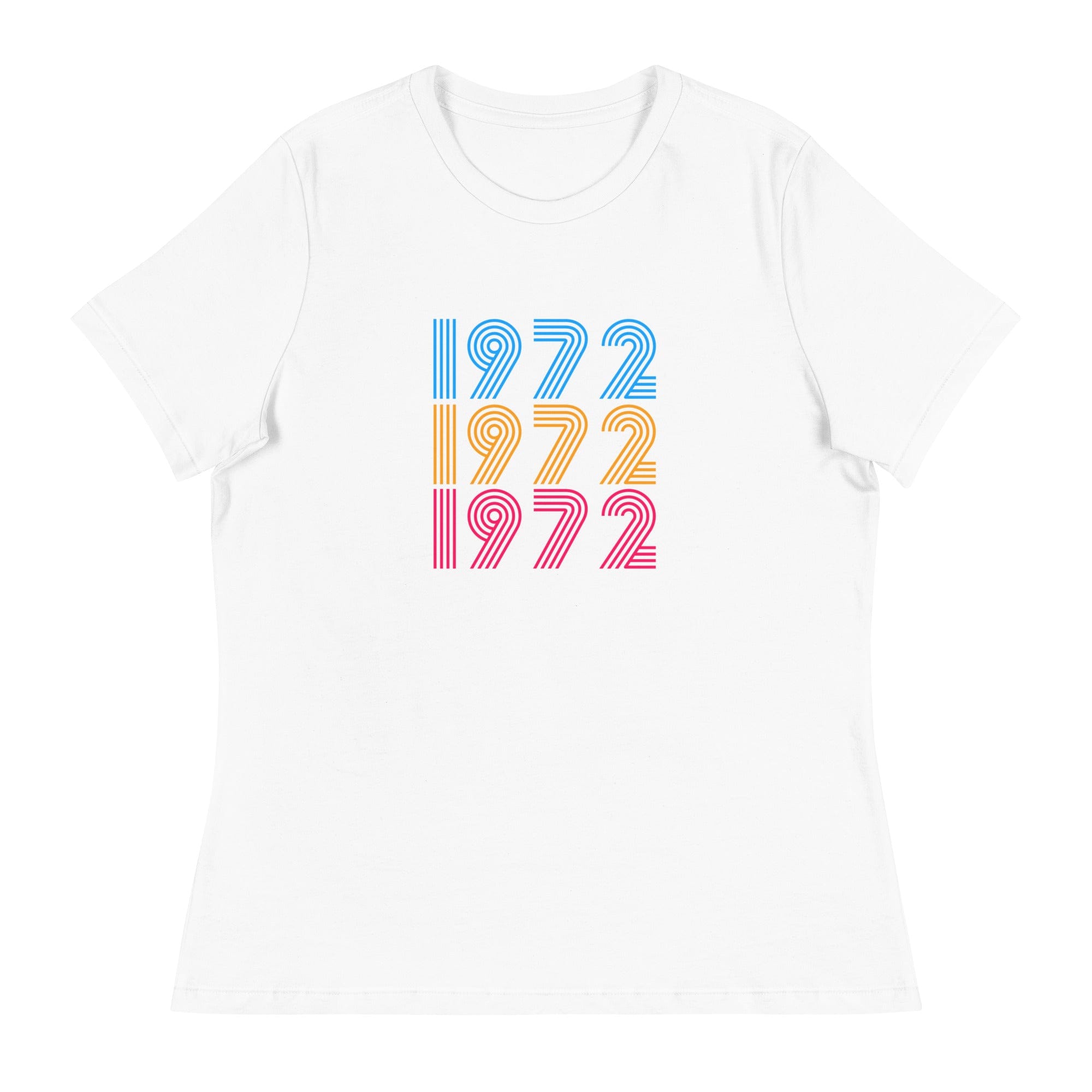Spruced Roost Women's Clothing White / S Vintage 1972 50th Birthday Shirt - Celebrate - Happy Birthday -  S-3X