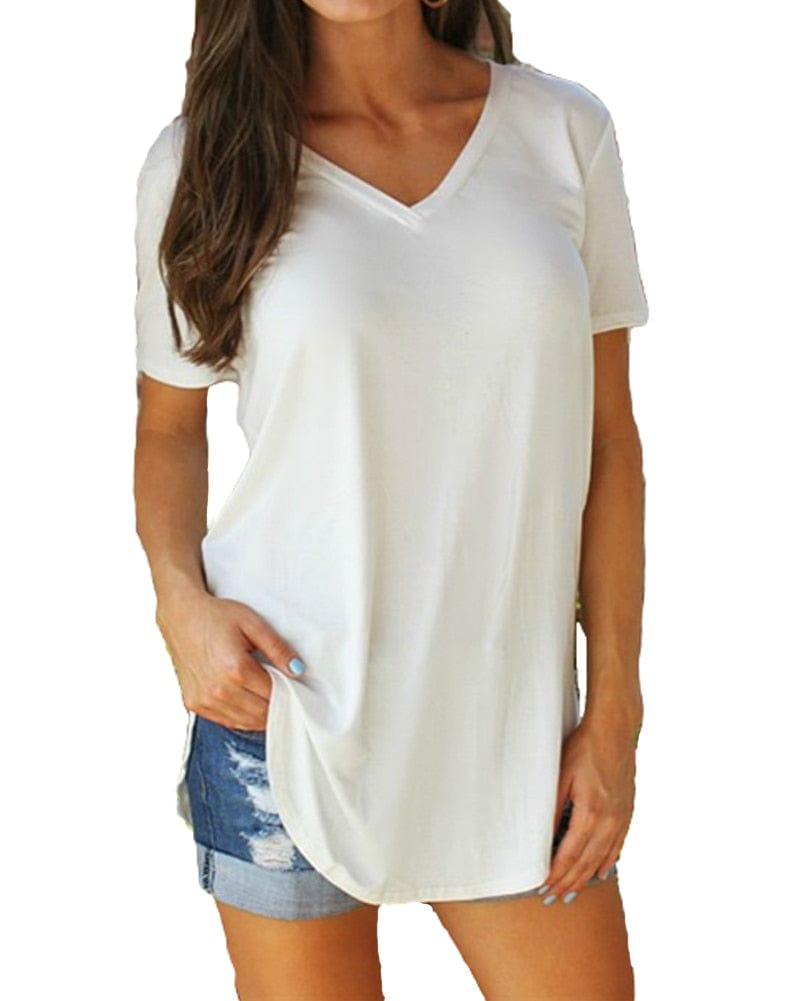 Spruced Roost Women's Clothing Women's Basic Layering T-shirt  Short Sleeve Shirt  S-5XL, 9 Colors