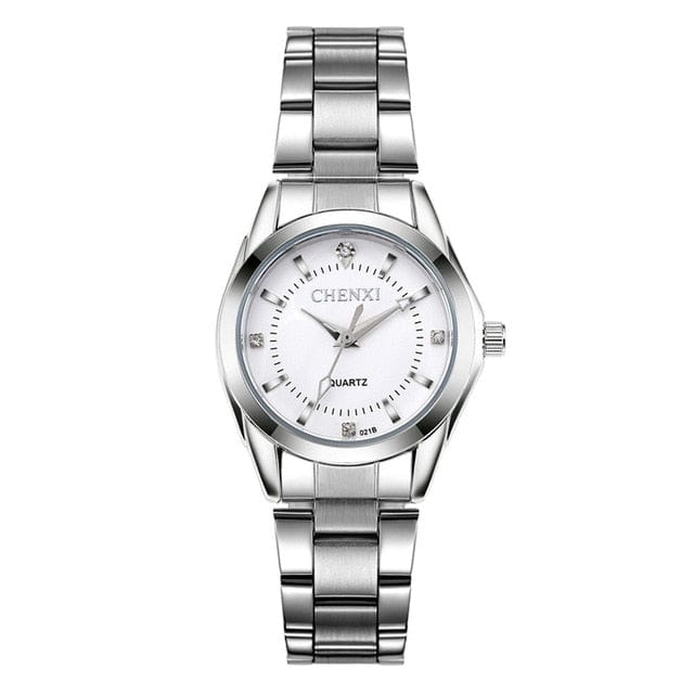 Spruced Roost Womens Watches White Dial / China Luxury Quartz Women's Waterproof Watch  - 6 colors