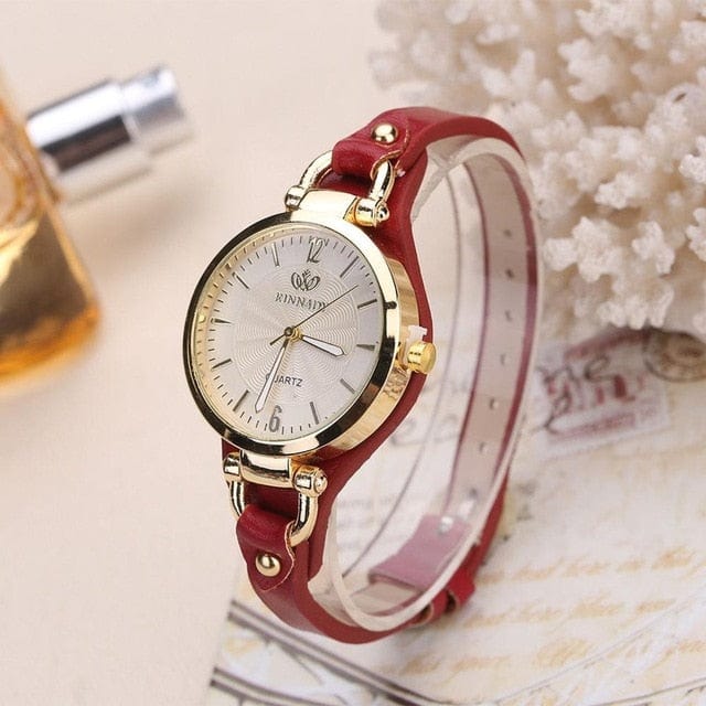 Shop5058211 Store Womens Watches Red Style and Sass Gold Tone Quartz Watch - 6 Colors