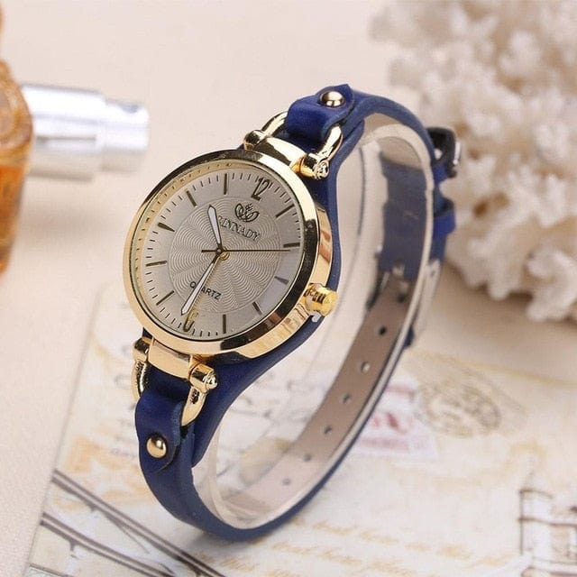 Shop5058211 Store Womens Watches Blue Style and Sass Gold Tone Quartz Watch - 6 Colors