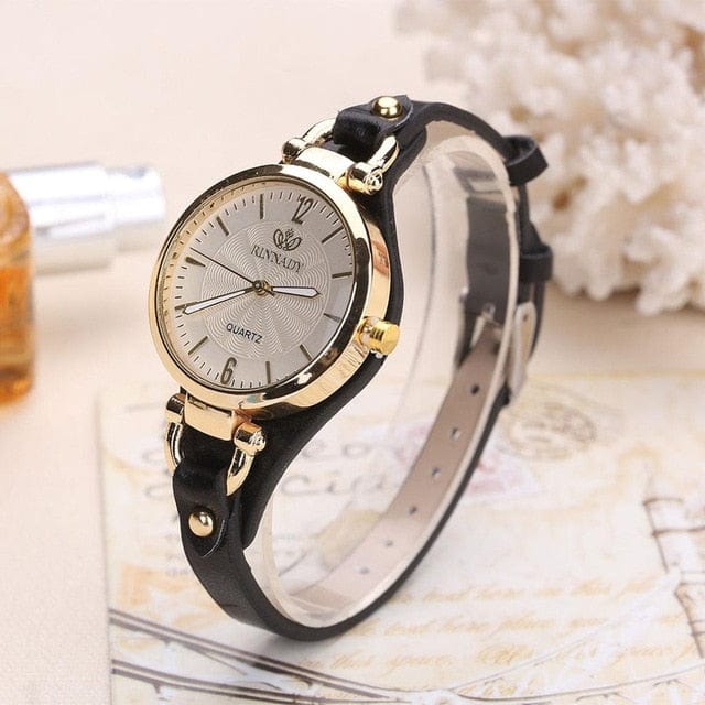 Shop5058211 Store Womens Watches Black Style and Sass Gold Tone Quartz Watch - 6 Colors